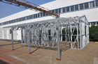 China Metal Car Sheds Light Steel Frame Sheds Moistureproof Strong Frame With A Storage factory